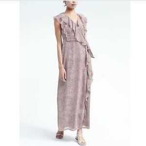 Banana Republic Ruffle Maxi Dress